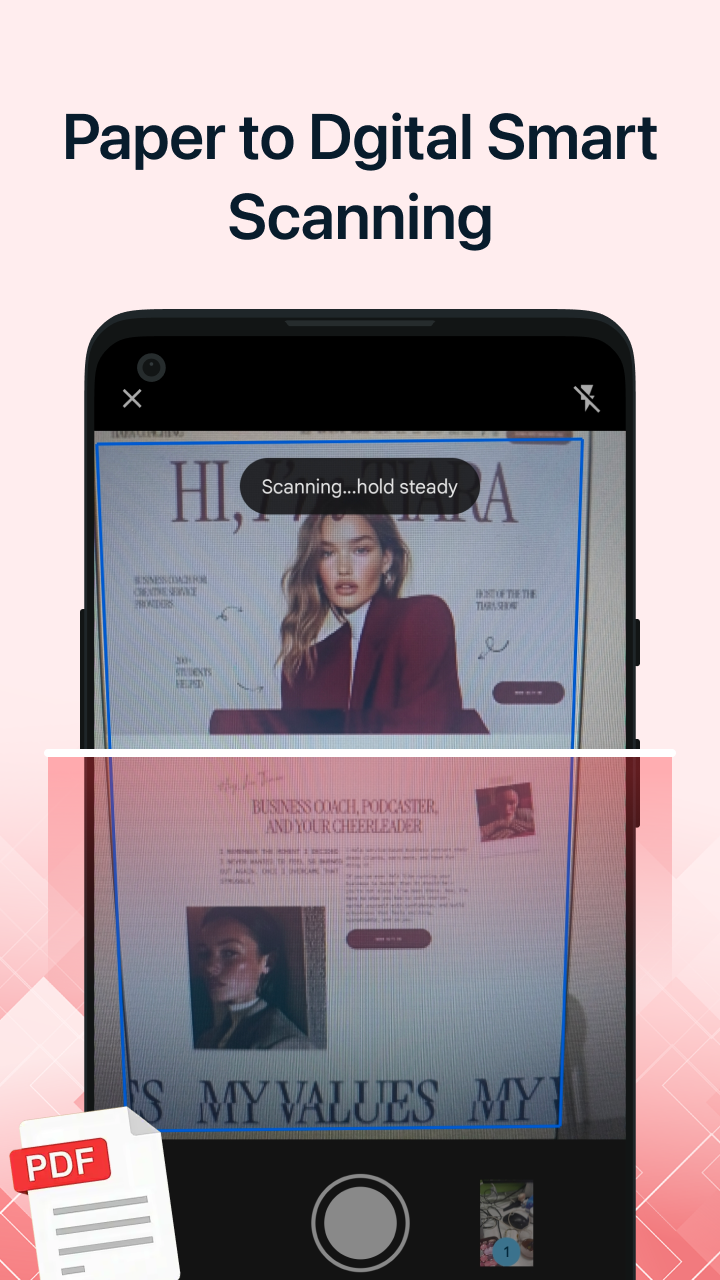 Paper to digital smart scanning